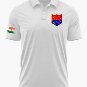 Manipur Police White Printed Customized T-Shirt