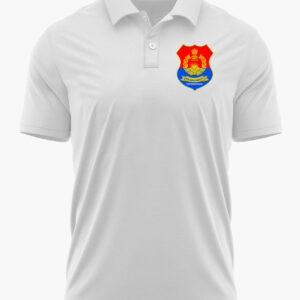 Tripura Police White Printed Customized T-Shirt (White, Premium Cotton)